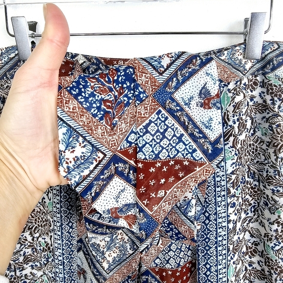 Anthropologie Elevenses Seaflower Palazzo Sheer Pants - Picture 6 of 11